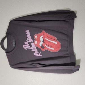 The Rolling Stones, gray sweatshirt, size medium